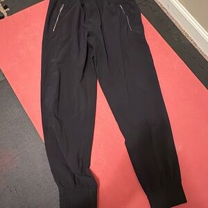 Athleta Women's Black Joggers with Zipper Details